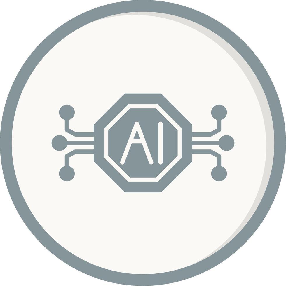 Artificial Intelligence Vector Icon