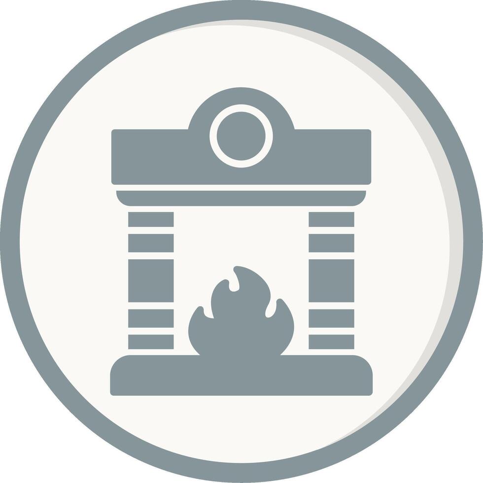 Fireplace Vector Icon