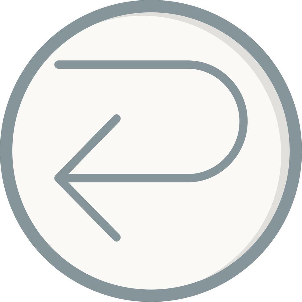 U Turn Vector Icon