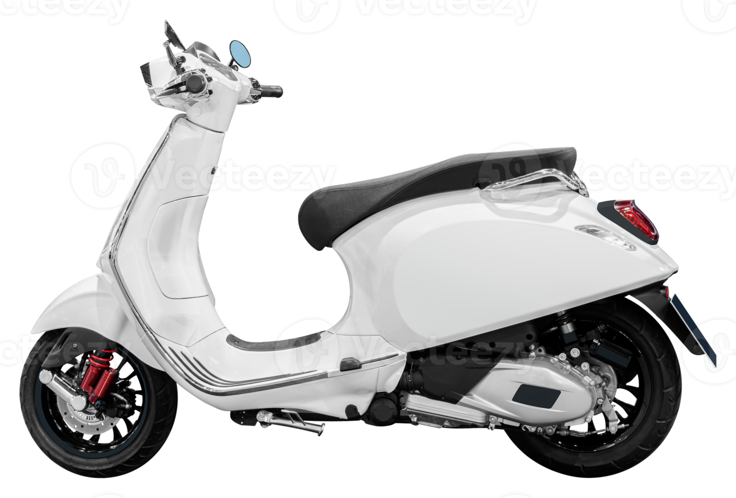 lato Visualizza bianca scooter motociclo png