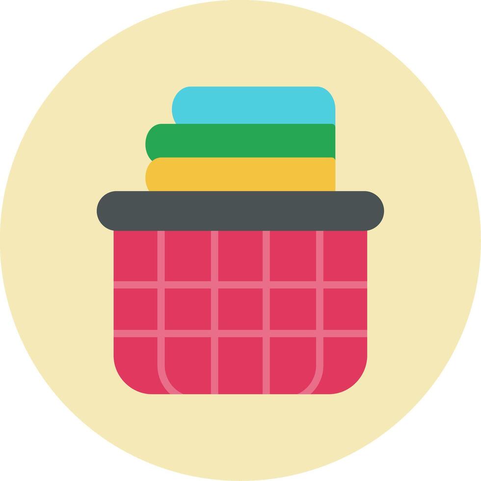 Laundry Basket Vector Icon