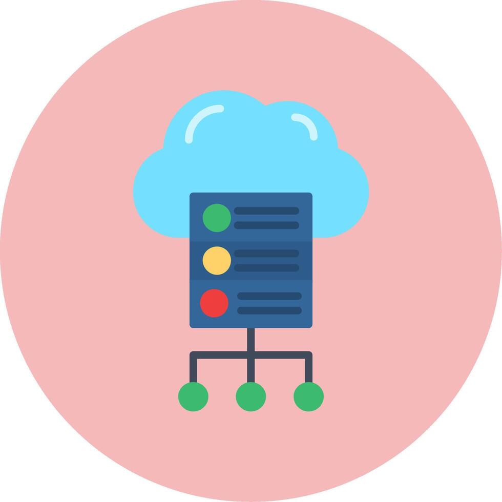 Cloud Server Vector Icon