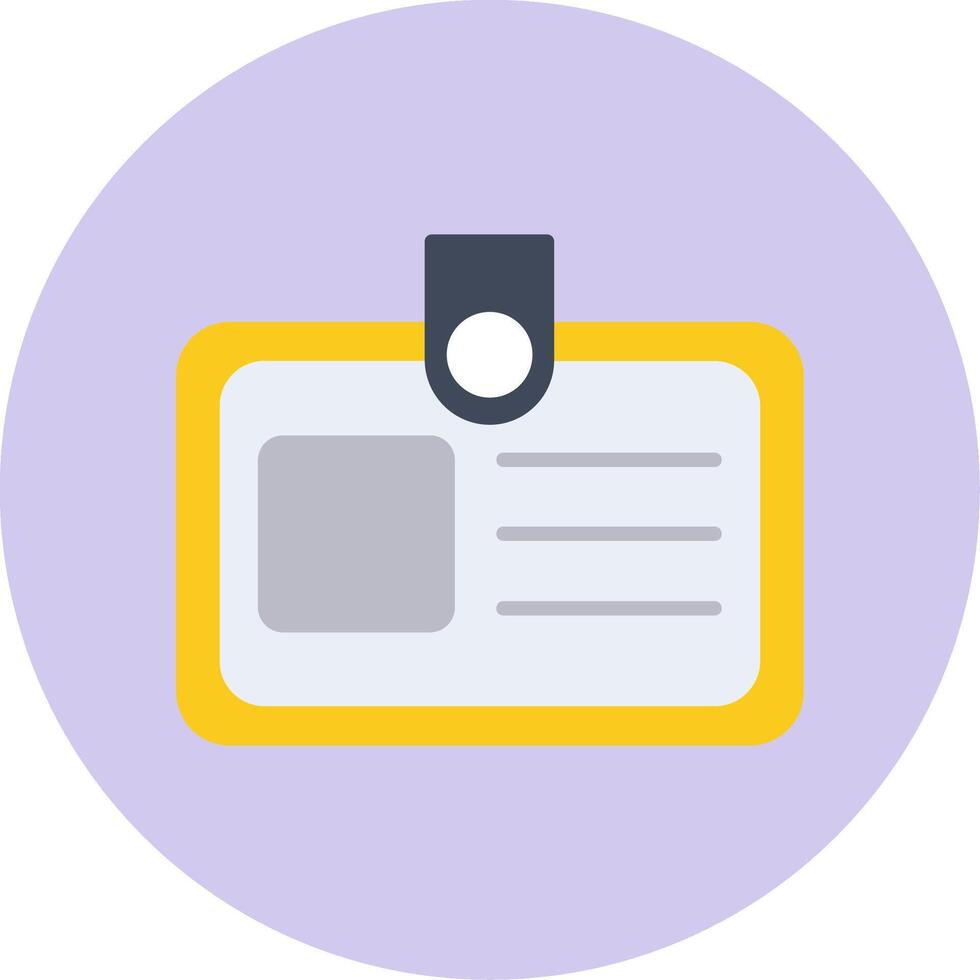 Identification Card Vector Icon