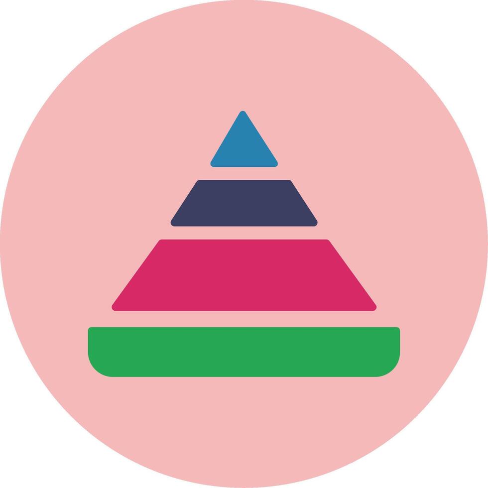 Pyramid Chart Vector Icon