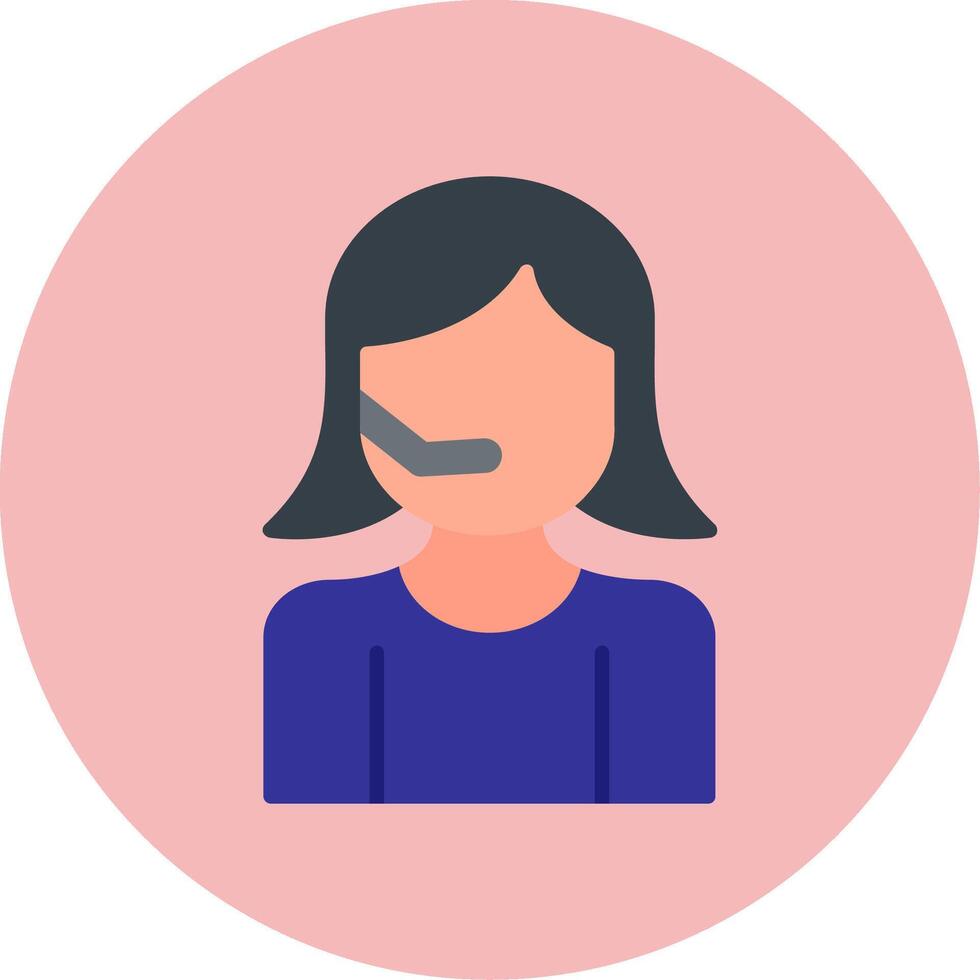 Customer Service Agent Vector Icon