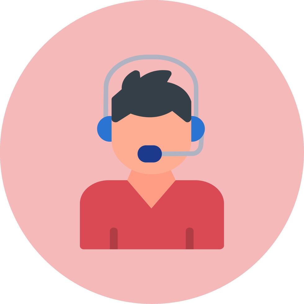 Call Center Agent Vector Icon