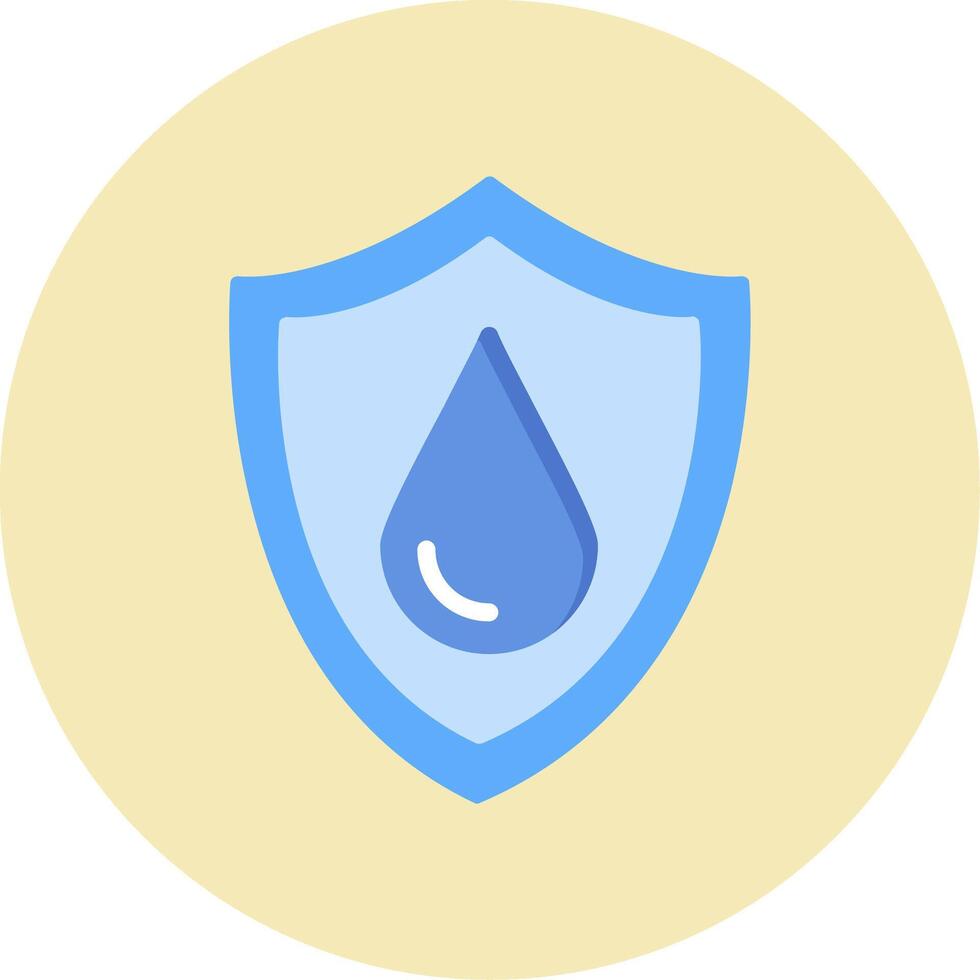 agua resistente vector icono