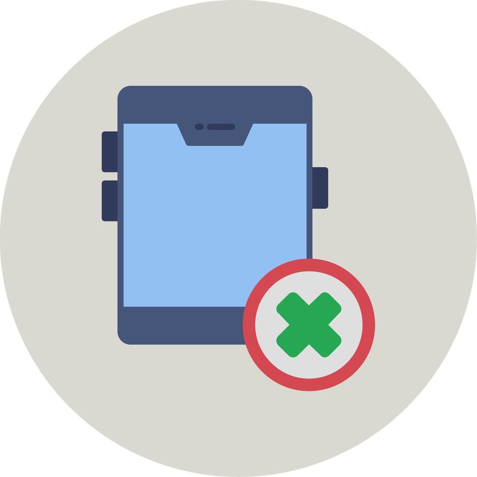 No Cellphone Vector Icon