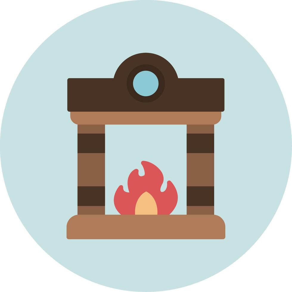 Fireplace Vector Icon