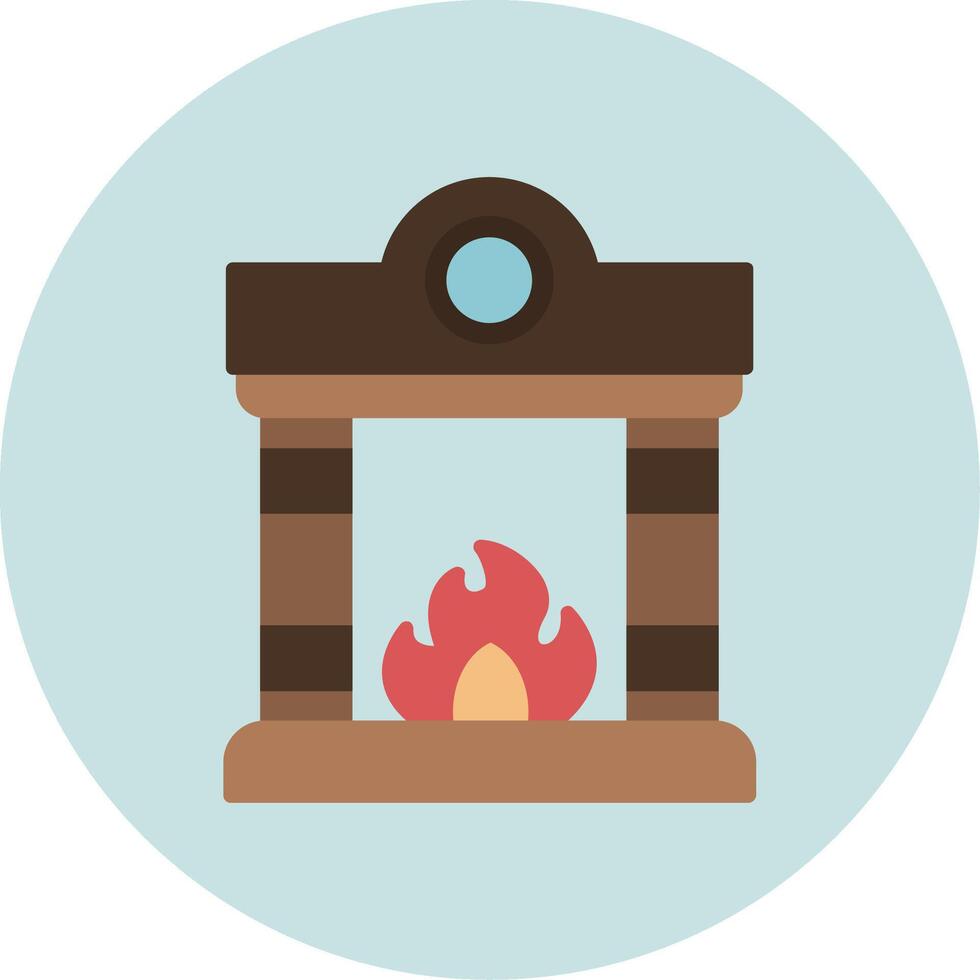 Fireplace Vector Icon