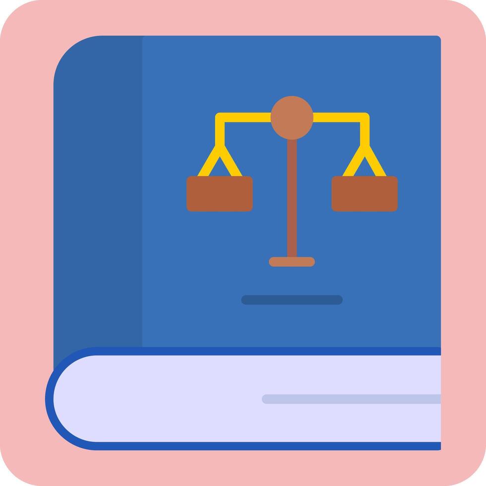 Law Book Vector Icon