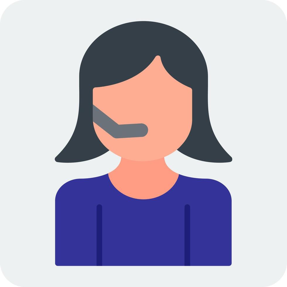 Customer Service Agent Vector Icon