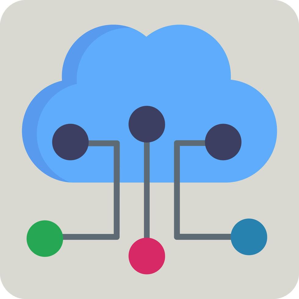 Cloud Configuration Vector Icon