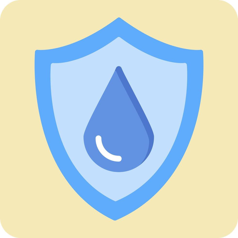 agua resistente vector icono