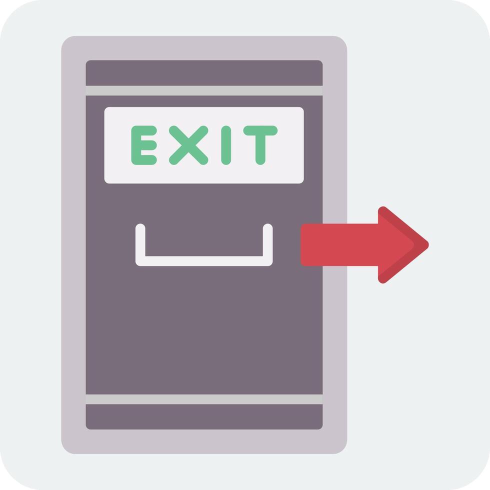 Exit Door Vector Icon