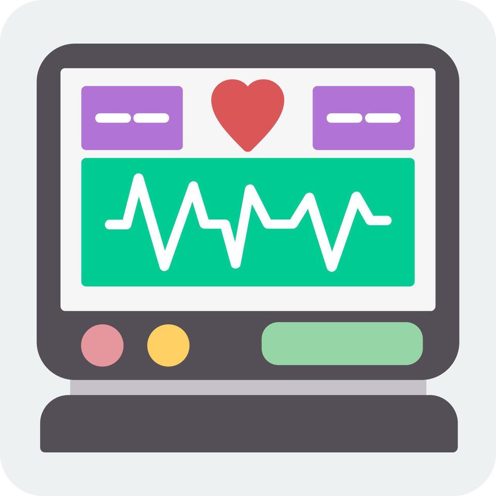 Electrocardiogram Vector Icon