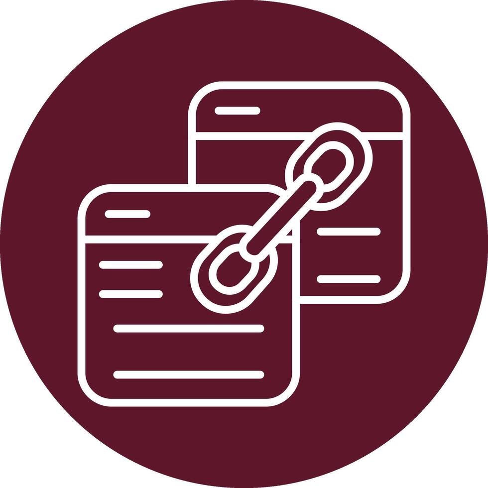 Backlink Vector Icon