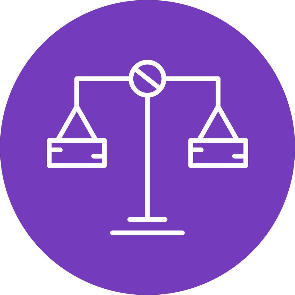 Balance Scale Vector Icon