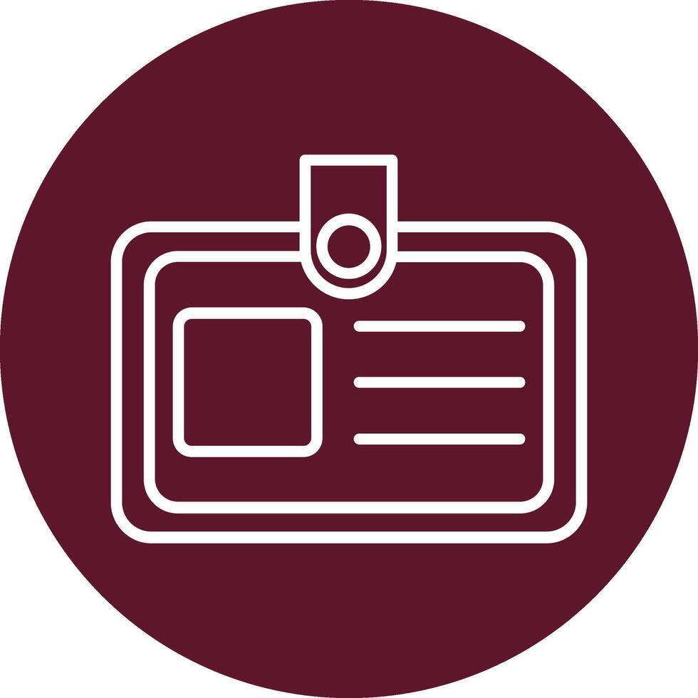 Identification Card Vector Icon