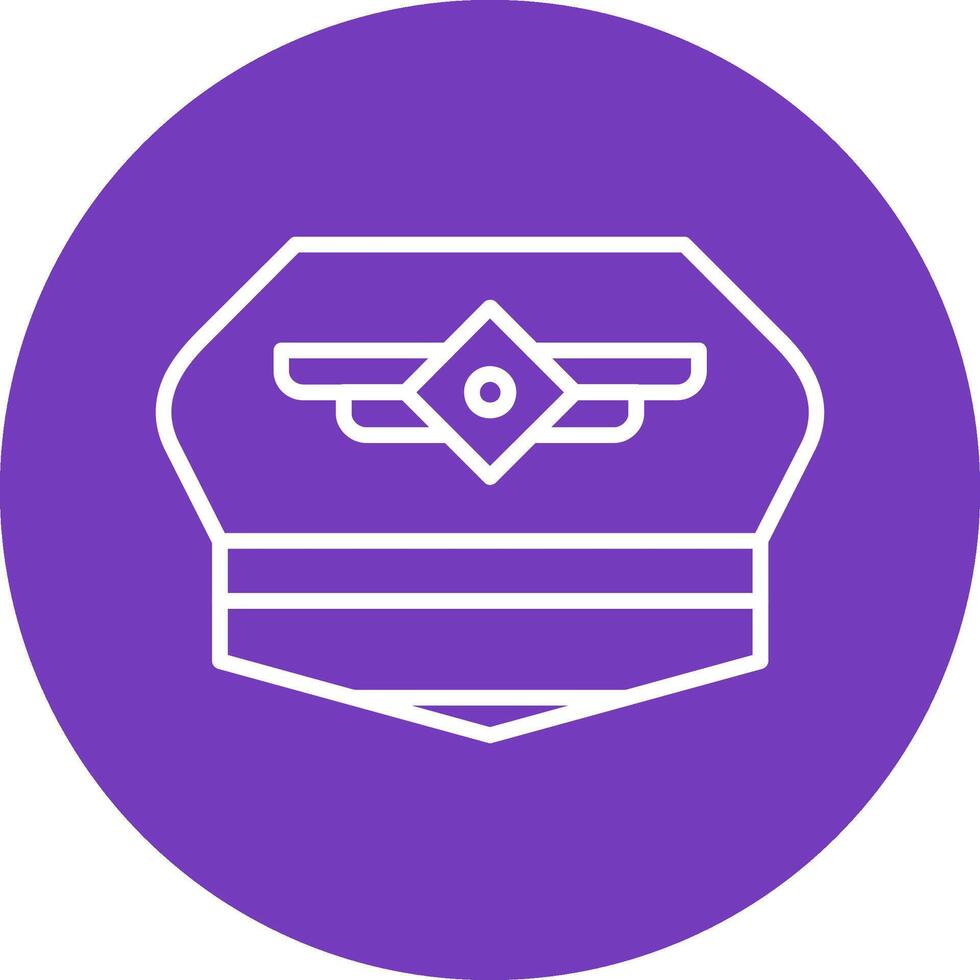 Pilot Hat Vector Icon