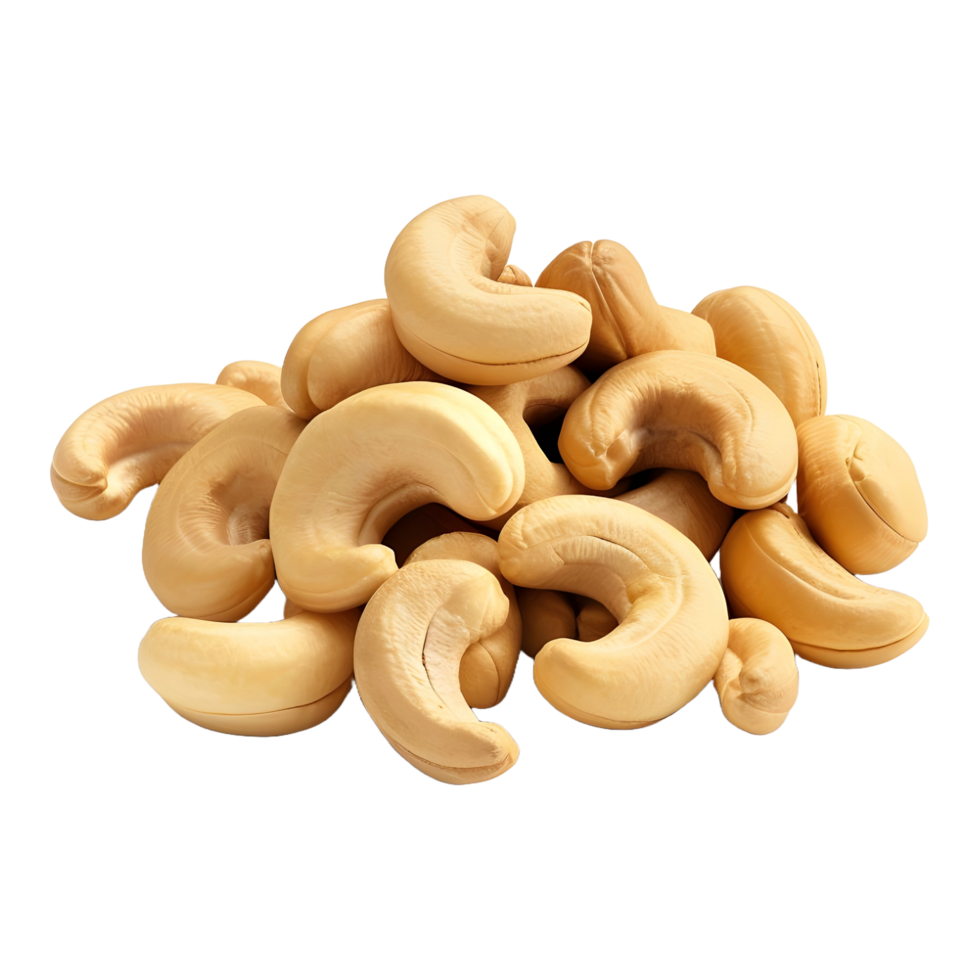 AI generated 3D Rendering of a Cashew on Transparent Background - Ai Generated png