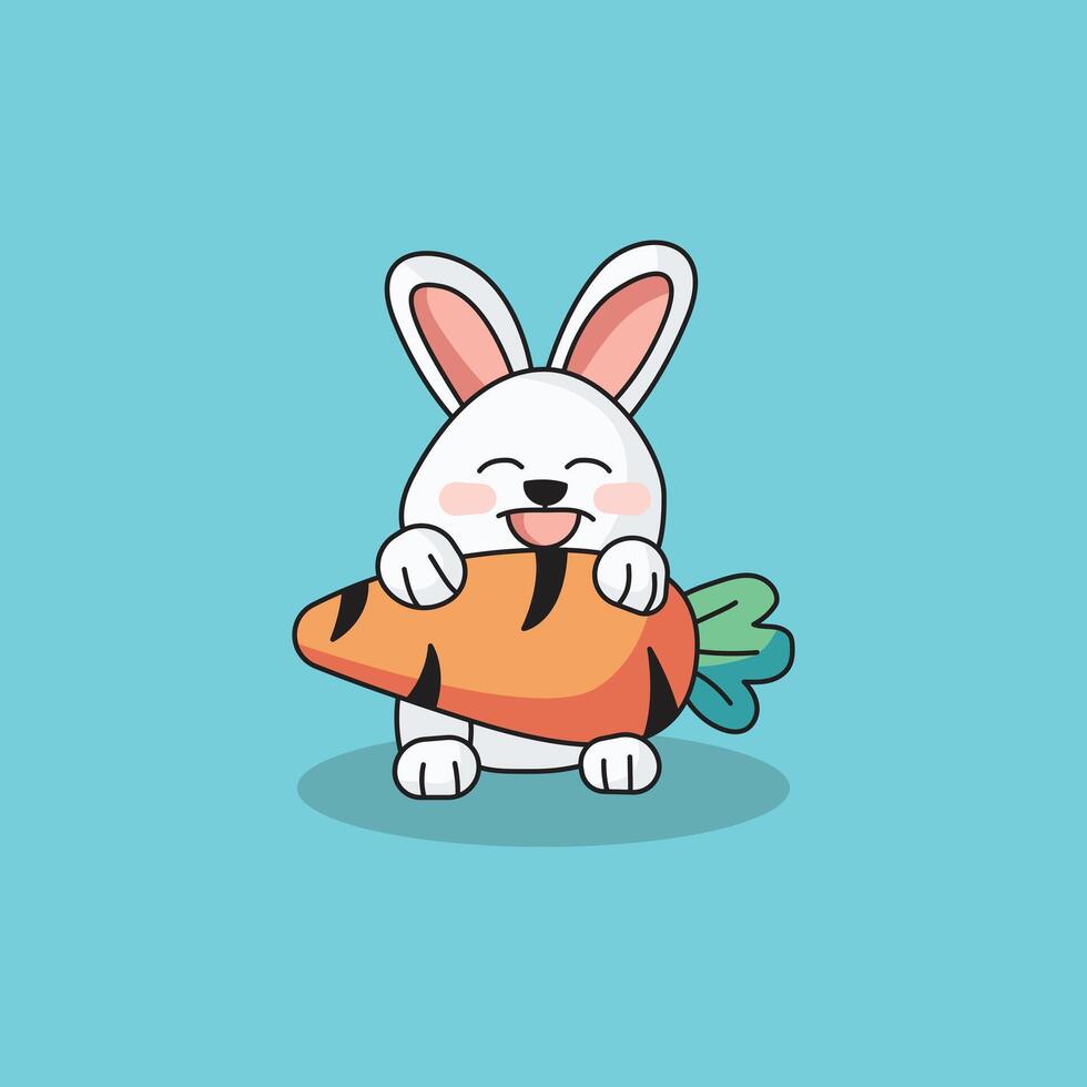 Rabbit Easter Character Cute Illustration vector