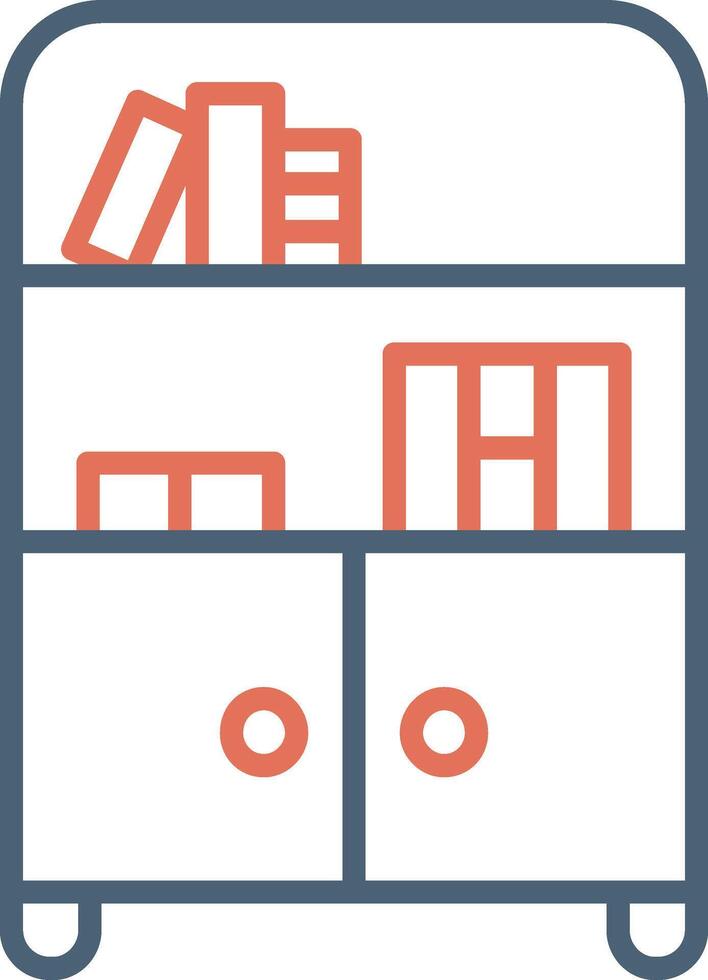 Bookshelf Vector Icon