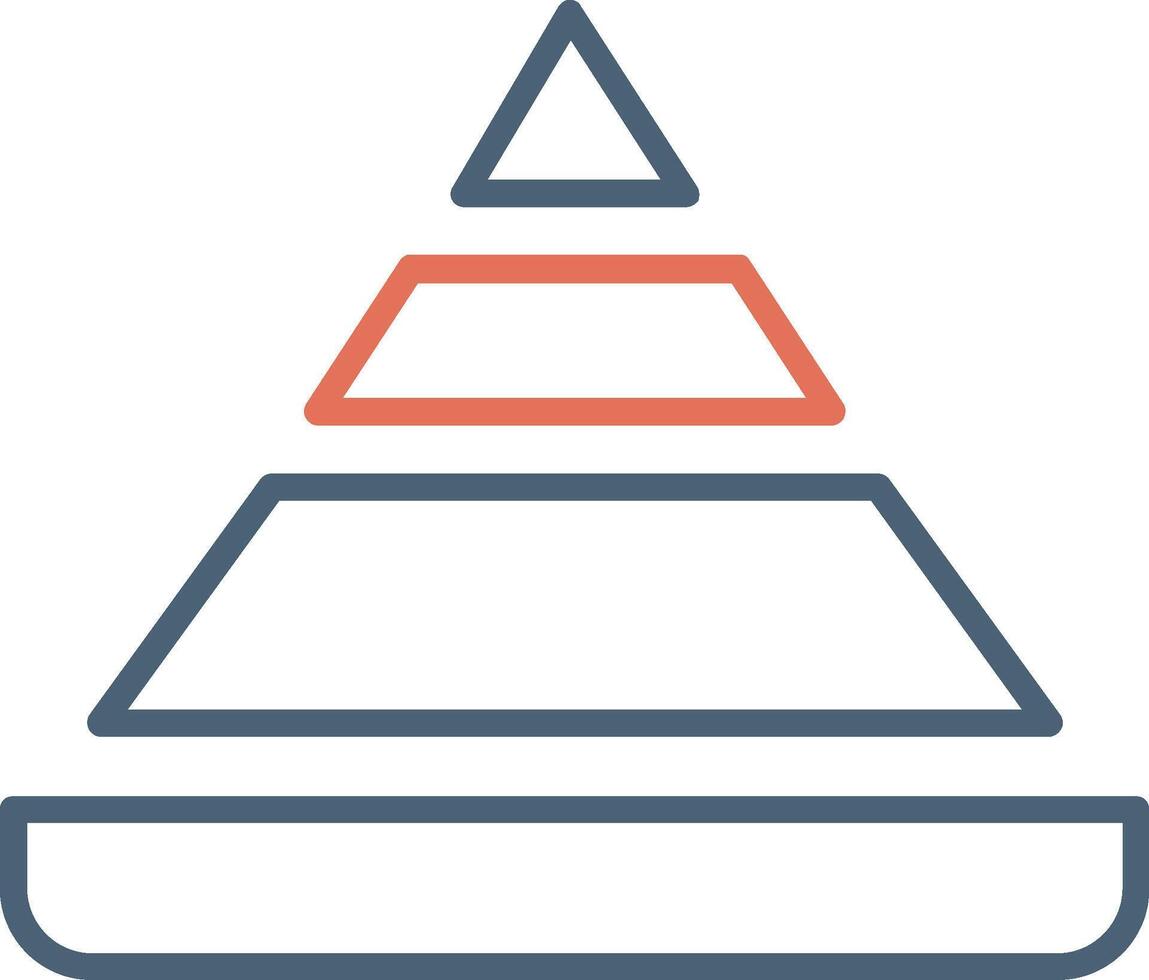 Pyramid Chart Vector Icon