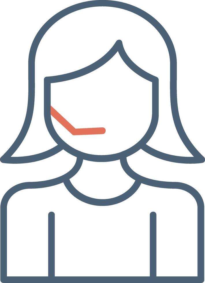 Call Center Agent Vector Icon