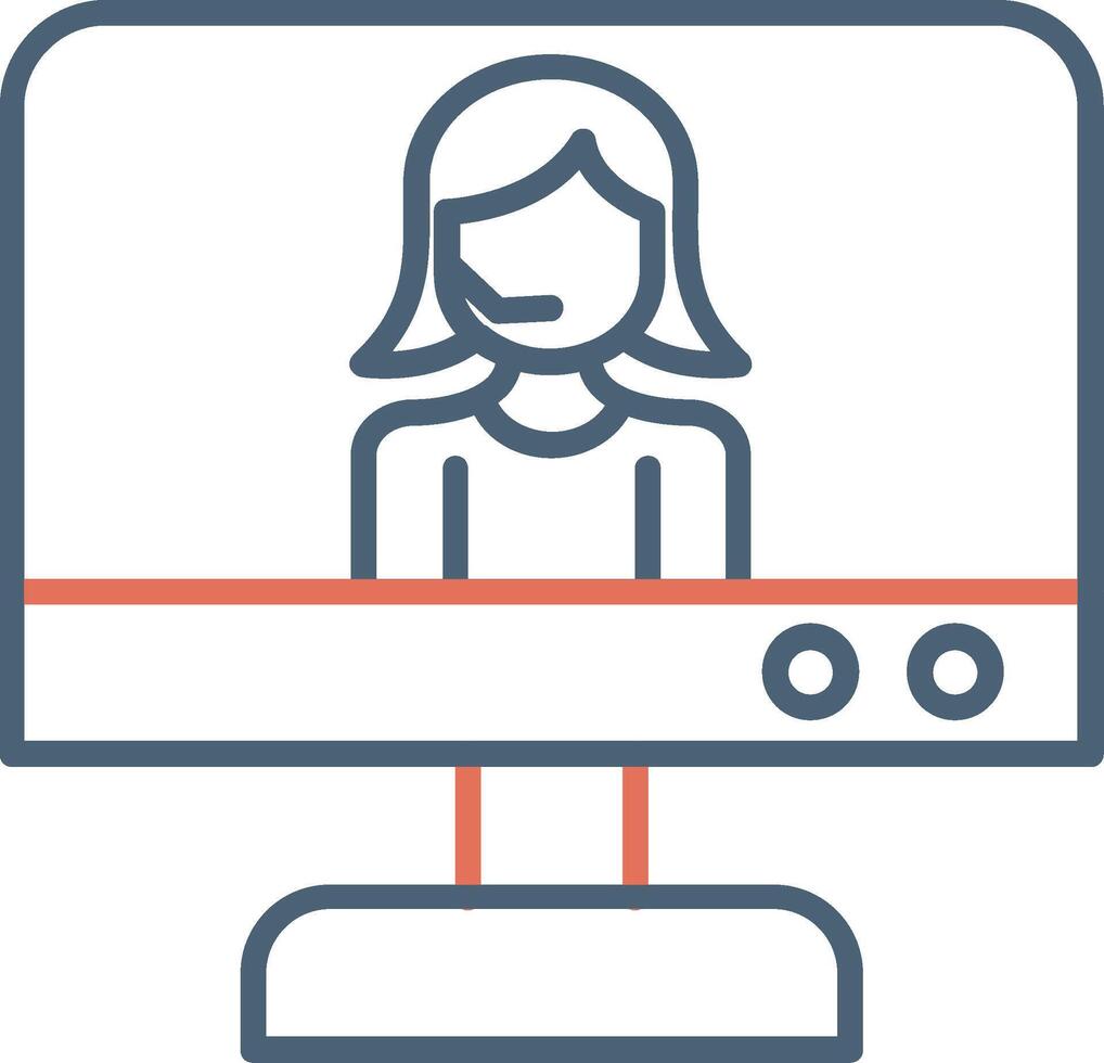 Online Support Vector Icon