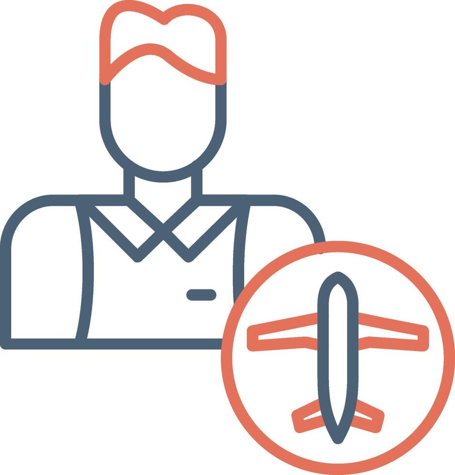 Flight Attendant Vector Icon