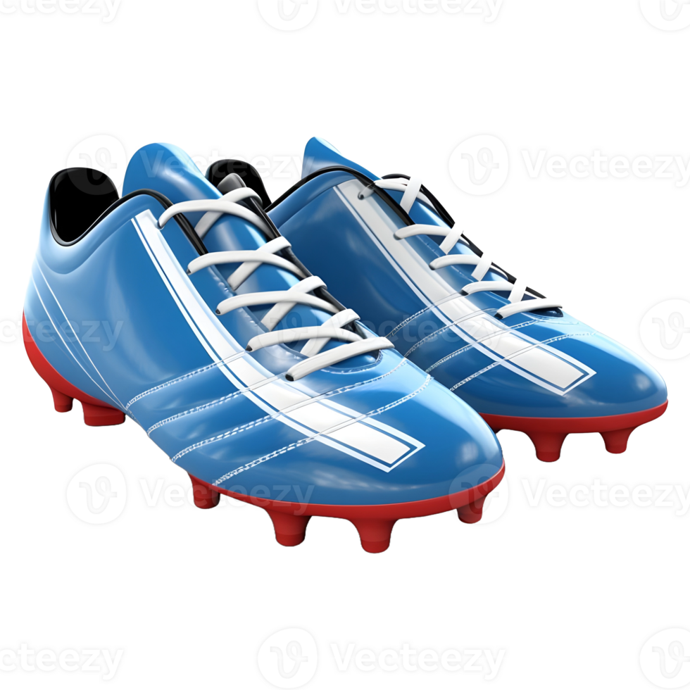 AI generated 3D Rendering of a Soccer Shoes Pair on Transparent Background - Ai Generated png
