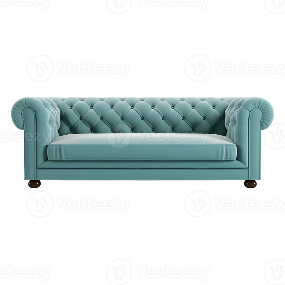 AI generated 3D Rendering of a Sofa on Transparent Background - Ai Generated png