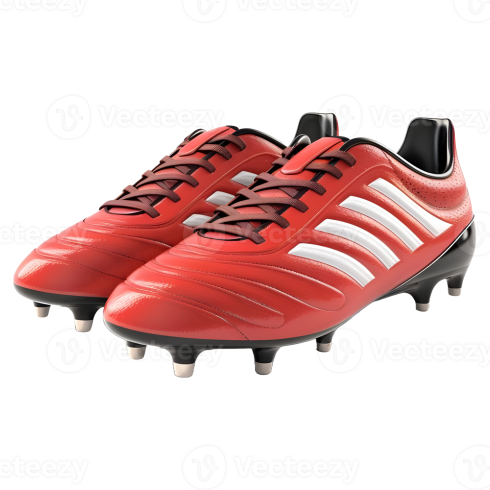 AI generated 3D Rendering of a Soccer Shoes Pair on Transparent Background - Ai Generated png