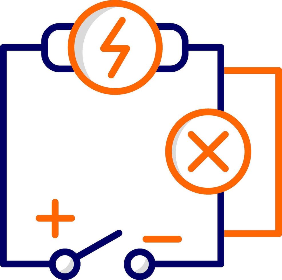 icono de vector de circuito eléctrico