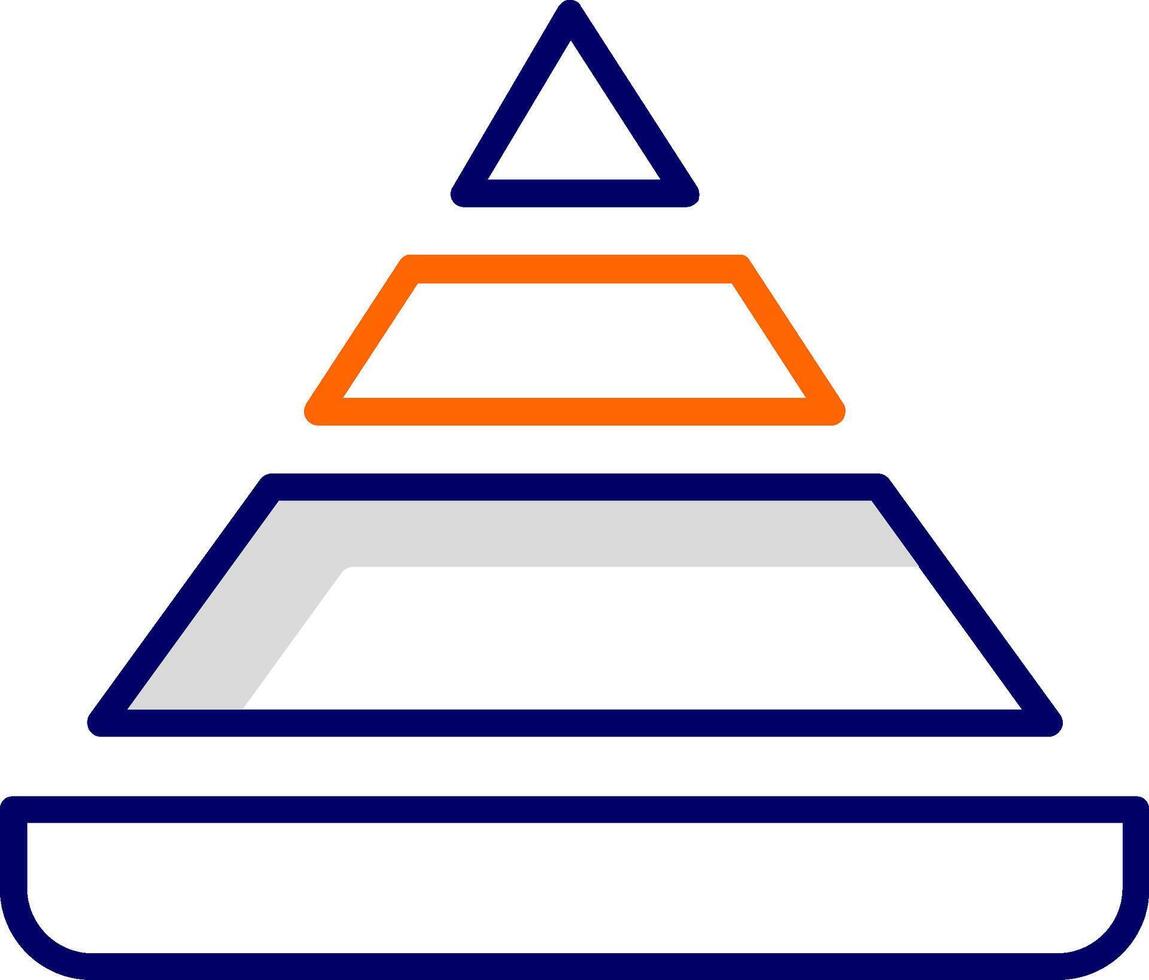 Pyramid Chart Vector Icon
