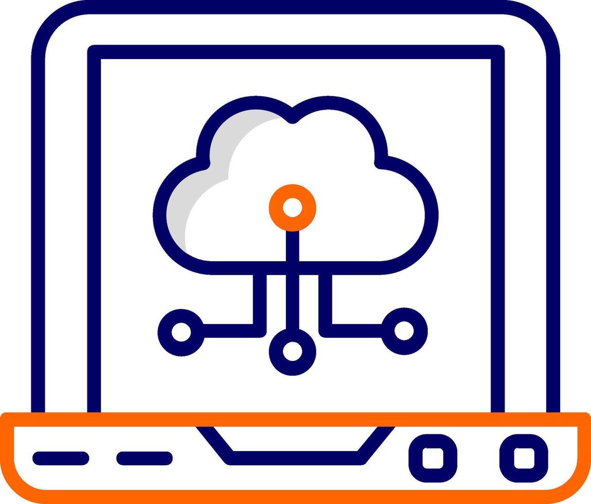 Cloud Computing Vector Icon
