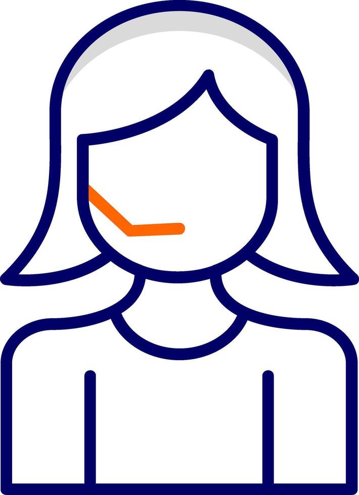 Call Center Agent Vector Icon