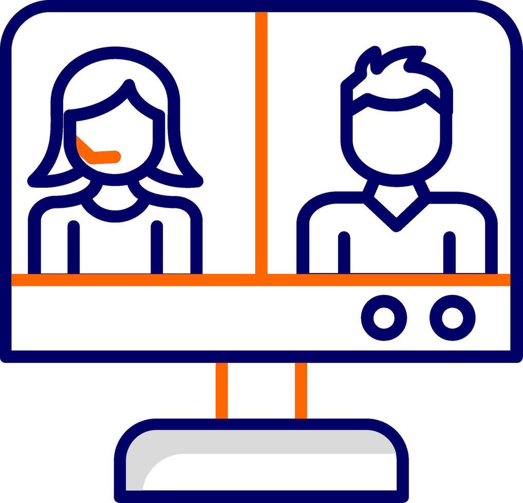 Video Conference Vector Icon