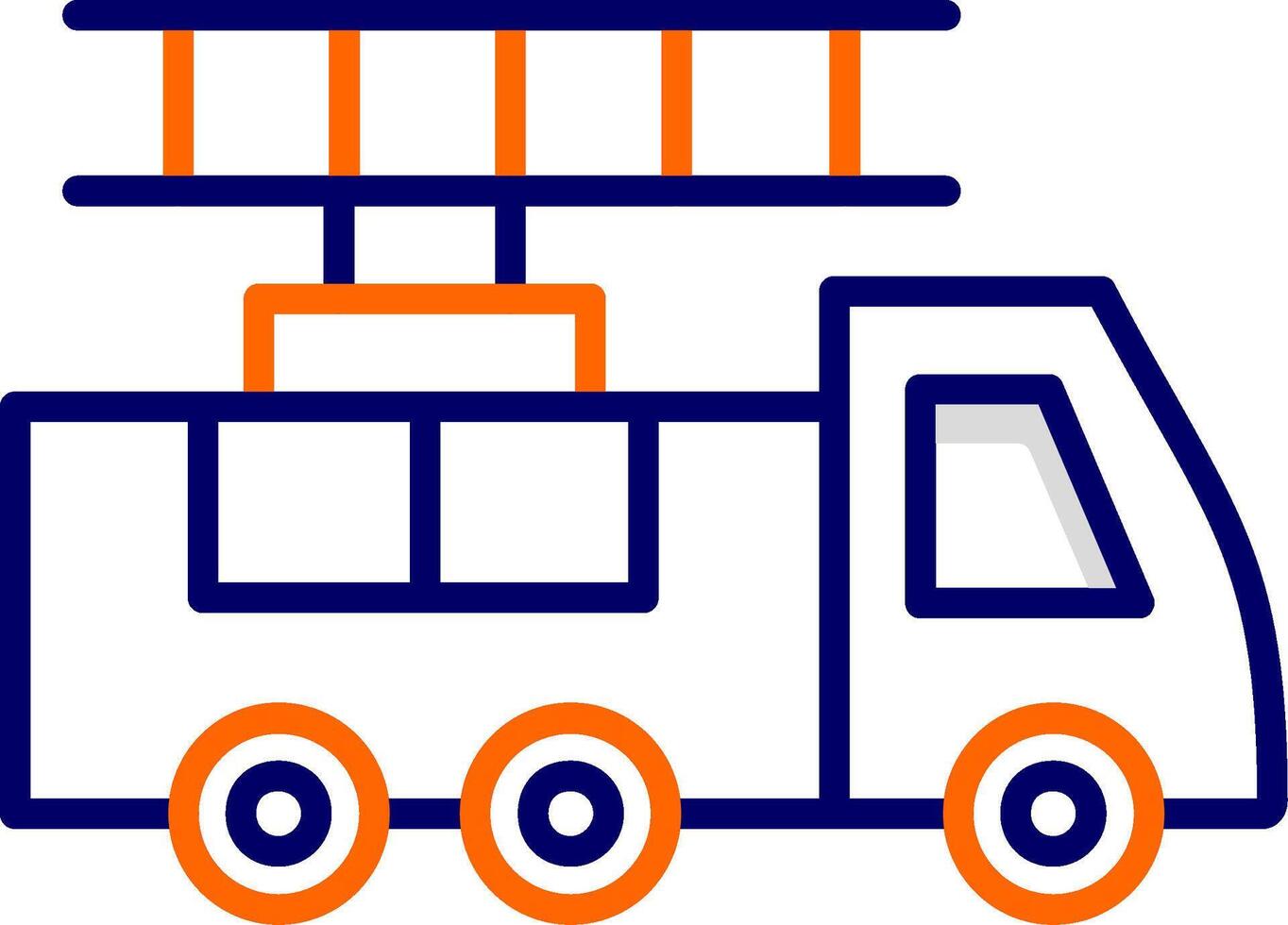 Ladder Truck Vector Icon