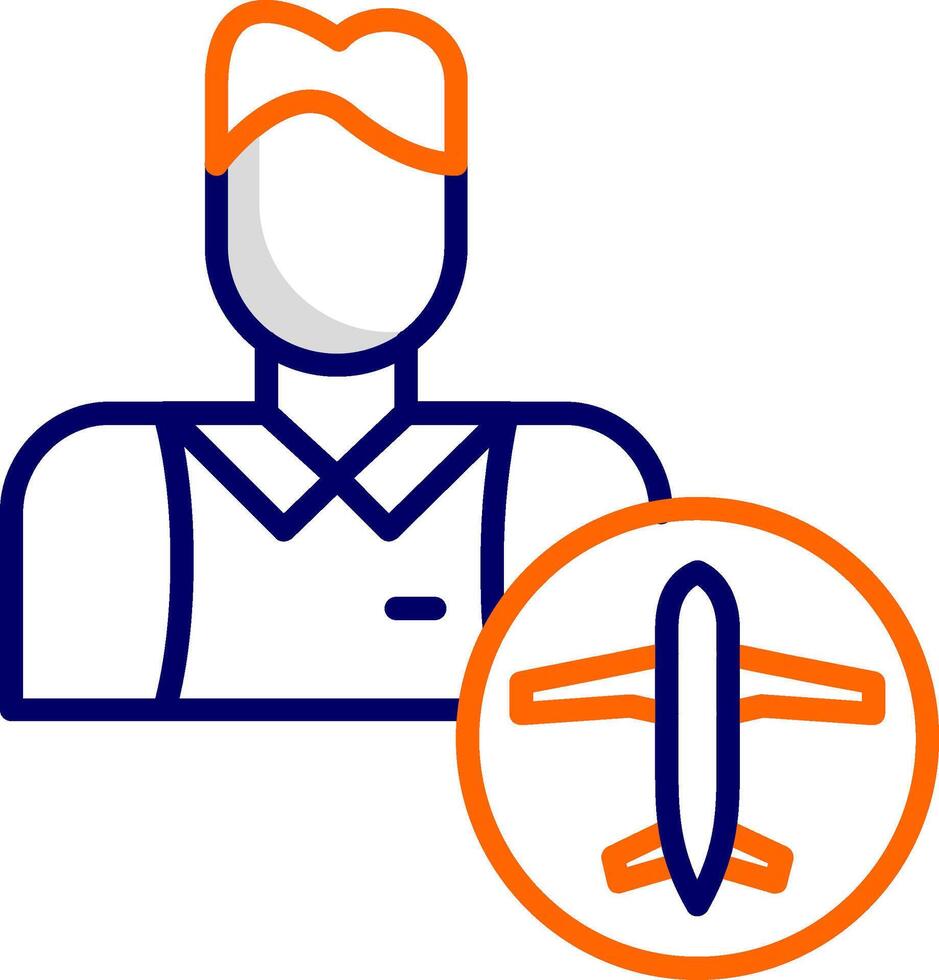 Flight Attendant Vector Icon