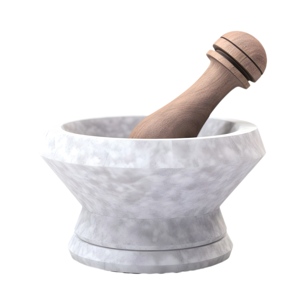 AI generated 3D Rendering of a Mortar or Pestle on Transparent Background - Ai Generated png
