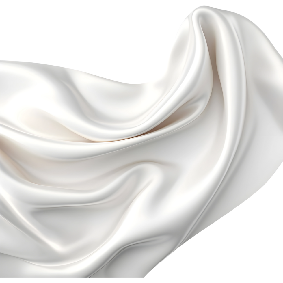 AI generated 3D Rendering of a Colorful Silk Cloth on Transparent Background - Ai Generated png