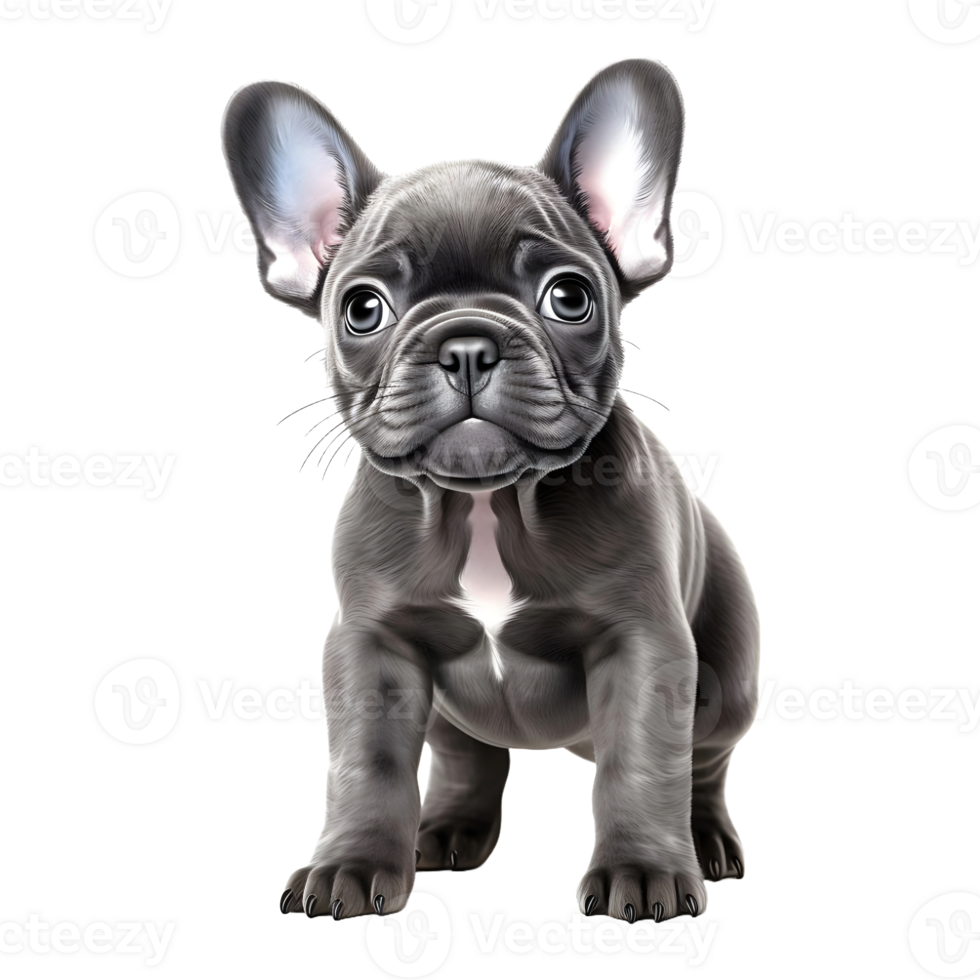 AI generated 3D Rendering of a Dog on Transparent Background - Ai Generated png
