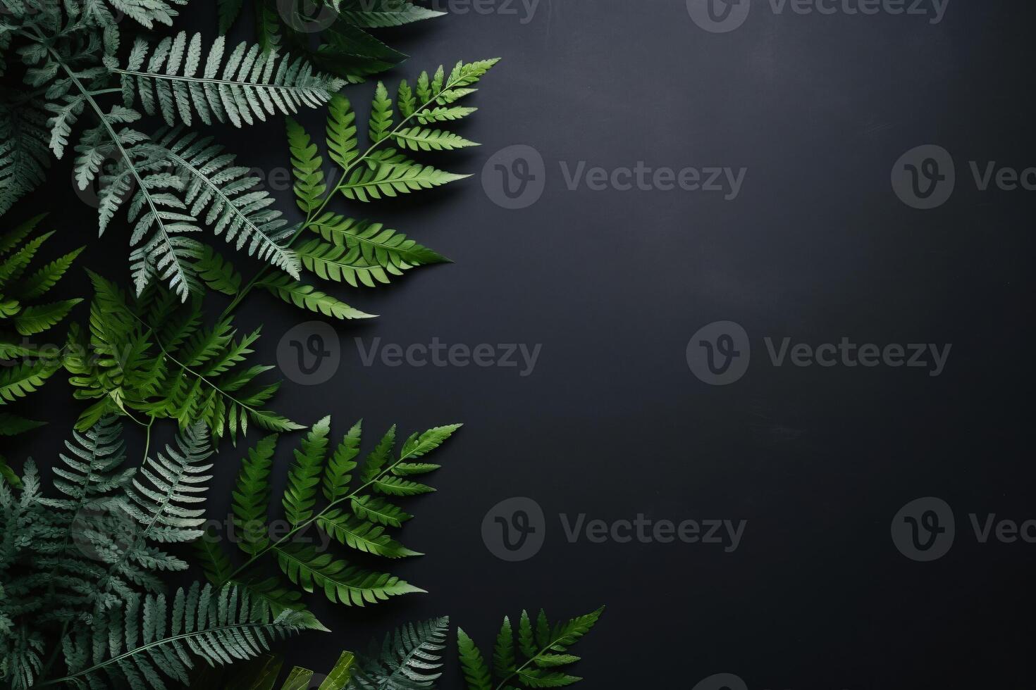 AI generated Minimalistic black background with laptop notepad generative AI photo
