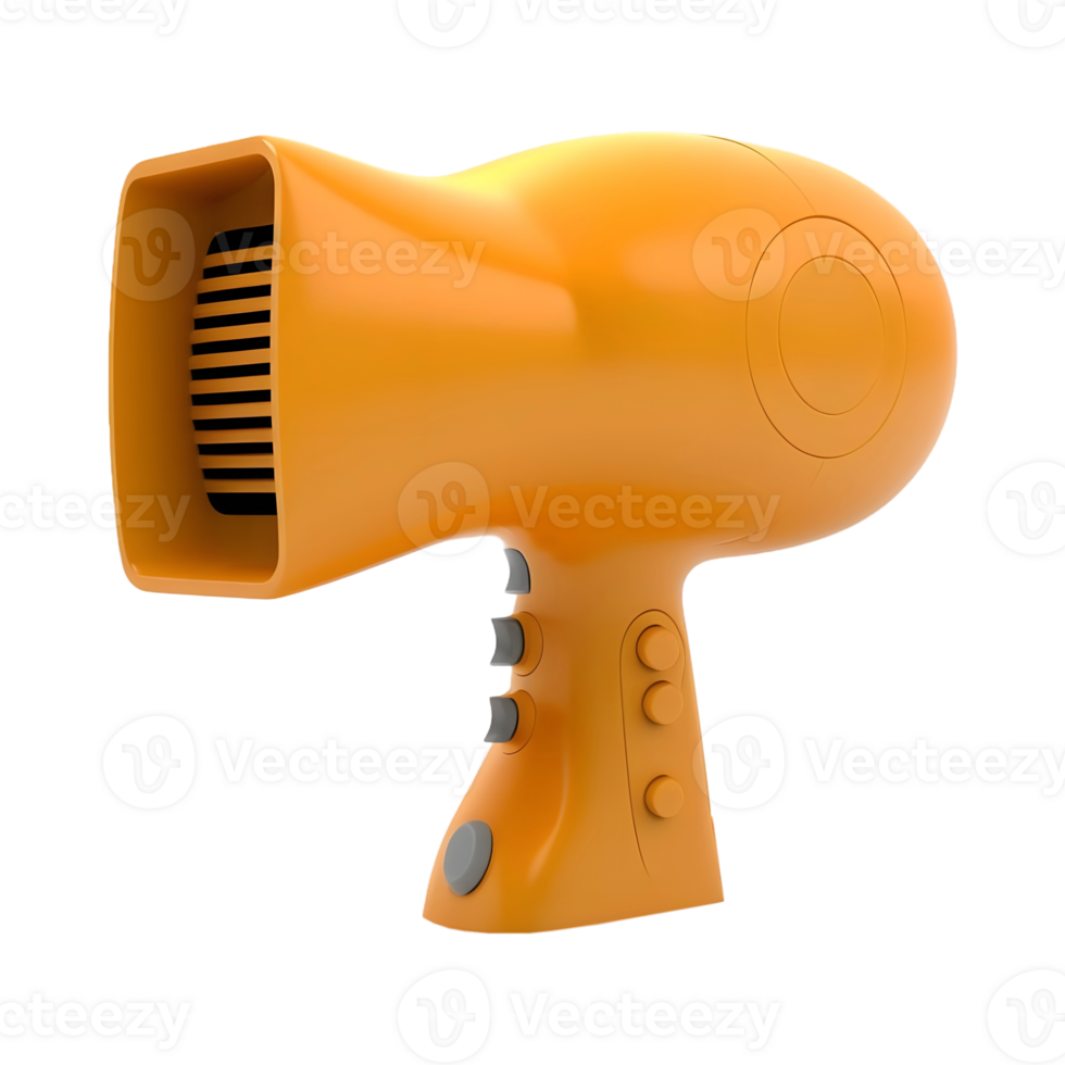AI generated 3D Rendering of a Hair Blower on Transparent Background - Ai Generated png