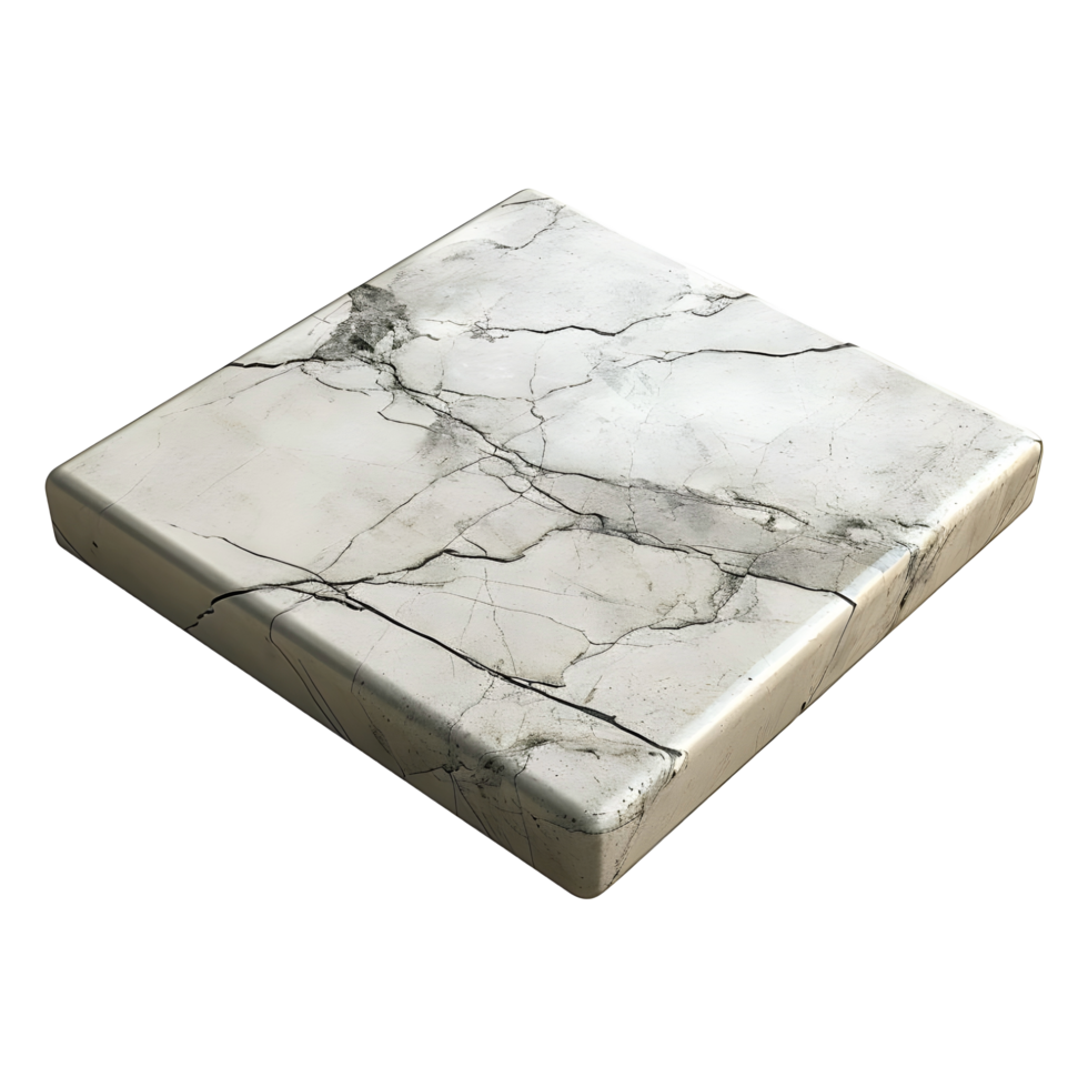 AI generated 3D Rendering of a Gray Solid Stone on Transparent Background - Ai Generated png