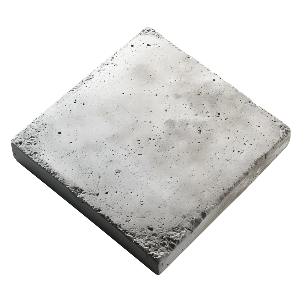 AI generated 3D Rendering of a Gray Solid Stone on Transparent Background - Ai Generated png