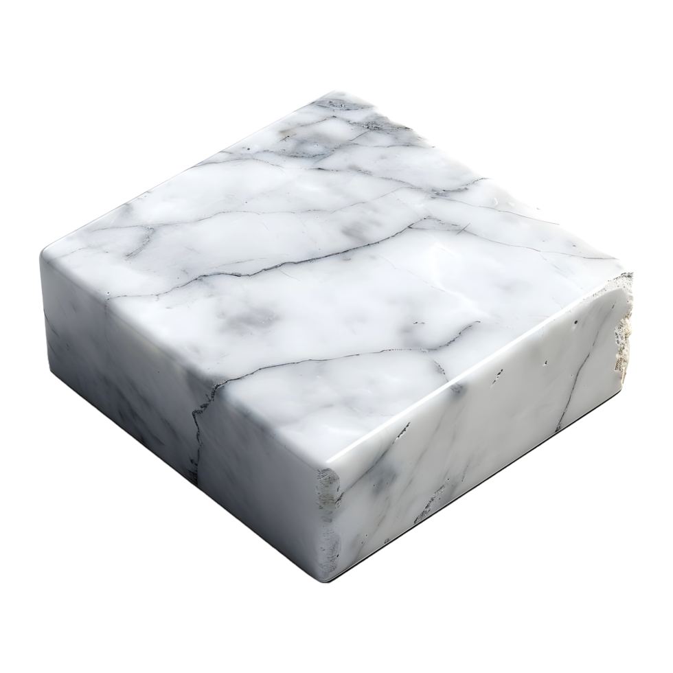 AI generated 3D Rendering of a Gray Solid Stone on Transparent Background - Ai Generated png