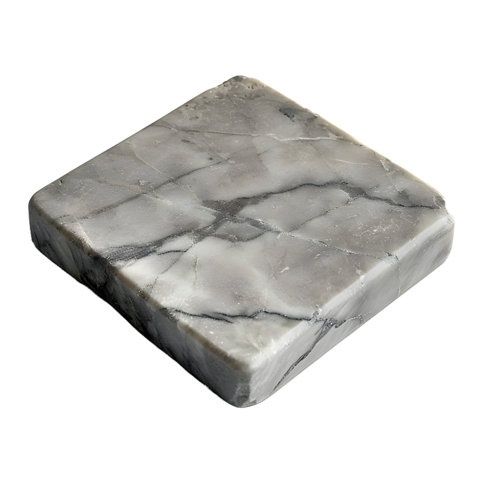 AI generated 3D Rendering of a Gray Solid Stone on Transparent Background - Ai Generated png
